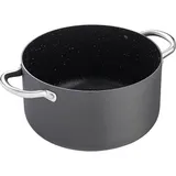 Кастрюля «Уитфорд» без крышки алюм.литой,сталь нерж. 5,5л D=24,H=13,5см граф.,черный