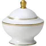 Сахарница «Беништ Голд» с крышкой кост.фарф. 250мл ,H=11,5см белый,золотой