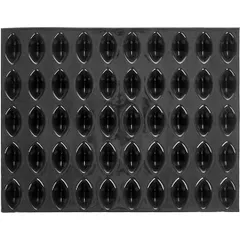 Форма кондитерская «Овал»[50шт] силикон,стеклопласт. ,H=17,L=42,B=22мм черный