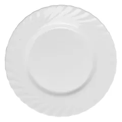 Тарелка «Трианон» стекло 490,2мл D=250,H=23,5мм белый