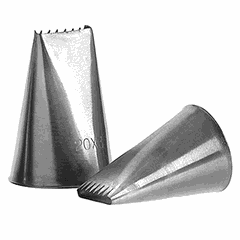 Pastry nozzle[2pcs] stainless steel D=2cm