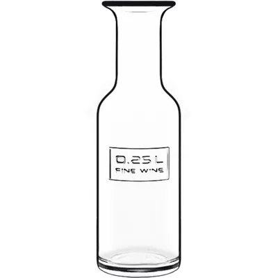 Бутылка «Оптима» для вина без крышки стекло 250мл прозр., Объем по данным поставщика (мл): 250