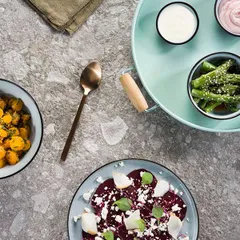 Тарелка «Сиель блю» десертная керамика D=220,H=15мм голуб., изображение 2