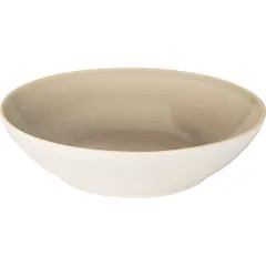 Salad bowl “Gray Aurora” ceramics D=21cm ivory