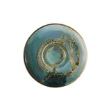 Тарелка «Футура» подстановочная фарфор D=19см бирюз.