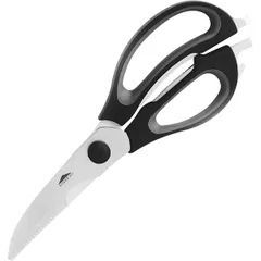 Ножницы кухонные сталь нерж.,пластик ,L=22/12,B=2см черный,металлич.