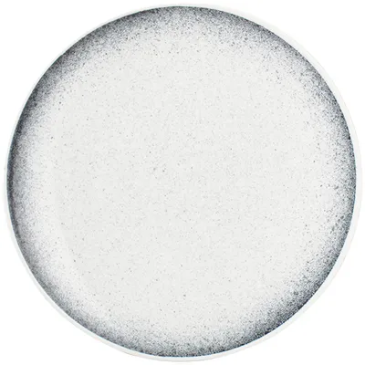 Тарелка фарфор D=21см белый,серый
