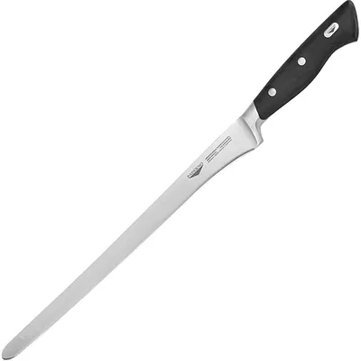 Нож для тонкой нарезки сталь нерж.,пластик ,L=455/320,B=20мм черный,металлич.