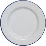 Тарелка «Эйвбери блю» мелкая керамика D=200,H=22мм белый,синий