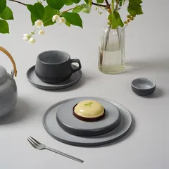 Чашка кофейная «Сейко» фарфор 300мл D=88/58,H=60мм серый, Объем по данным поставщика (мл): 300, изображение 4