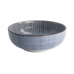 Салатник «Сендан» фарфор 1,85л D=215,H=80мм голуб.,белый