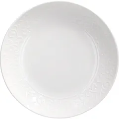 Deep plate “Jasmine”  porcelain  D=23cm  white