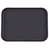 Поднос прорезиненный прямоугольный стеклопласт. ,L=34,5,B=27см черный