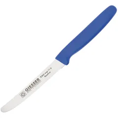 Kitchen knife  blue handle  stainless steel, plastic , L=11cm