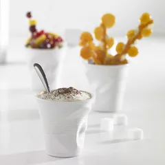 Стакан для горячих напитков «Фруассэ» фарфор 250мл D=80,H=114мм белый, изображение 4