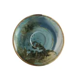 Блюдце «Футура» для арт. 71616 фарфор D=12см бирюз.