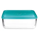 Контейнер для продуктов «Фриговерре» прямоугольный с крышкой стекло,полиэтилен 371мл ,H=95,L=260,B=2