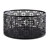 Корзина для фруктов сталь нерж. D=21,H=10,5см черный