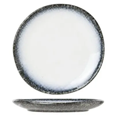Тарелка «Си Перл» мелкая керамика ,H=15,L=145,B=145мм синий,белый
