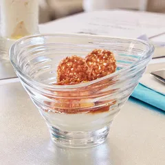 Креманка «Джаззд Свирл» стекло 250мл D=125,H=92мм прозр., изображение 3