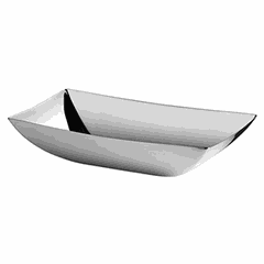 Bread basket “Linea Q”  stainless steel , H=51, L=240, B=120mm  metal.