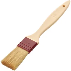 Pastry brush  plastic, natural bristles , L=260/60, B=35mm  beige, burgundy