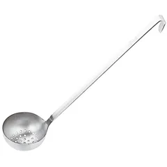 Ladle perforated  stainless steel  0.5 l  D=12, H=5, L=51 cm  metal.