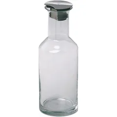 Decanter with lid  glass, stainless steel  1.2 l