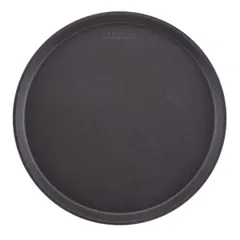 Round rubberized tray “Camtrid”  fiberglass  D=28cm  black