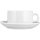 Чайная пара «Коллаж» фарфор 250мл белый