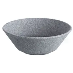 Salad bowl “Granite” matte  porcelain  0.5 l  D=15 cm  gray