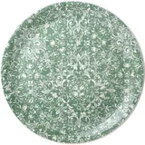 Тарелка «Инк» мелкая фарфор D=30,H=2см зелен.,белый