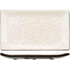 Блюдо для подачи «День и ночь» керамика ,L=24,B=15,4см белый,черный