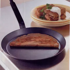 Сковорода голуб.сталь D=220,H=25,L=415мм серый, изображение 2