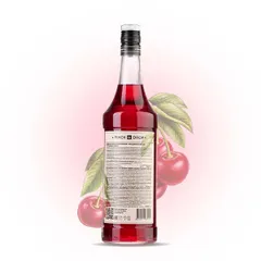 Сироп «Македонская вишня» Pinch&Drop стекло 1л D=85,H=330мм красный, изображение 4