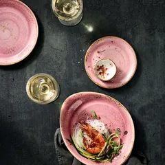 Соусник «Крафт Распберри» фарфор 55мл D=65,H=30мм розов., изображение 3