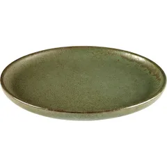 Plate “Surfis” ceramics D=160,H=15mm green.