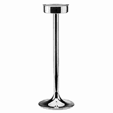 Подставка для ведра для шампанского «Екселлент» напольная сталь нерж. D=24,5/15,H=68,B=17см металлич