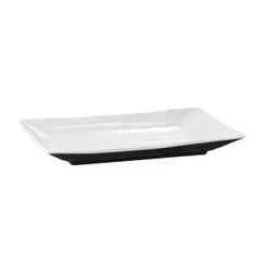 Sushi dish plastic ,H=30,L=205,B=125mm white,black