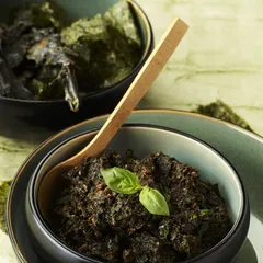 Салатник «Пьюр» керамика D=16,H=5см св.зелен.,черный, изображение 3