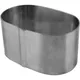 Форма кондитерская «Овал» сталь нерж. ,H=45,L=90мм металлич., изображение 2