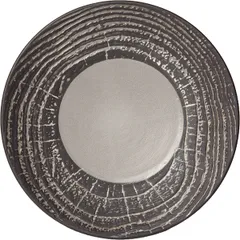 Тарелка десертная «Арборесценс» керамика D=215,H=25мм серый,черный