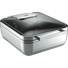 Food warmer with lid GN2/3  stainless steel