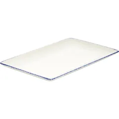 Блюдо «Блю Дэппл» прямоугольное фарфор ,L=27,B=16,8см белый,синий, изображение 2