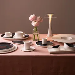 Тарелка пирожковая «Эстиа» фарфор D=18,H=2см синий,коричнев., изображение 3