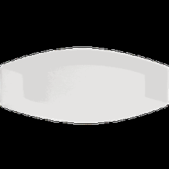 Dish “Kunstwerk” oval  porcelain ,H=40,L=380,B=165mm white