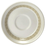 Saucer “Antoinette”  porcelain  D=15, H=2cm  white, olive.