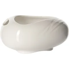 Пепельница «Органикс» фарфор ,H=6,L=14,B=11см белый