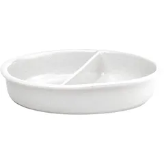 Round container, for food warmer  porcelain  2.6 l  D=30 cm  white