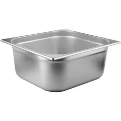 Gastronorm container (2/3)  stainless steel  11.7 l , H=15, L=32.5, B=35.4 cm  metal.